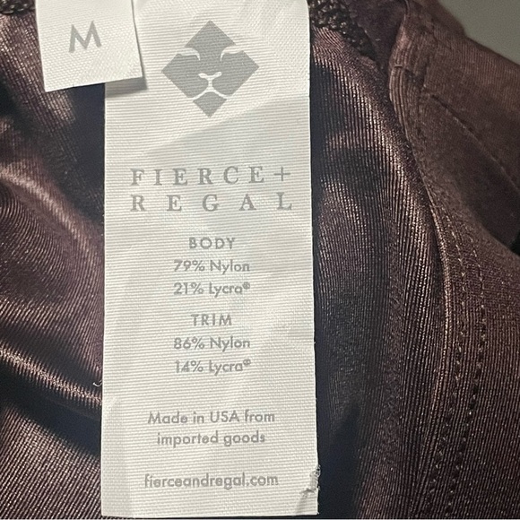 Fierce + Regal the one sleeve top in brown size medium new with tags - Picture 6 of 10